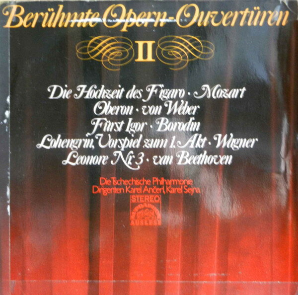 LP Czech Philharmonic Orchestra , Beruhmte Opern-Ouverturen II 80378ZR Supraphon /00260
