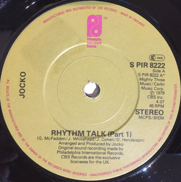 7” Jocko Rhythm Talk SPIR8222 Philadelphia Interna /00080