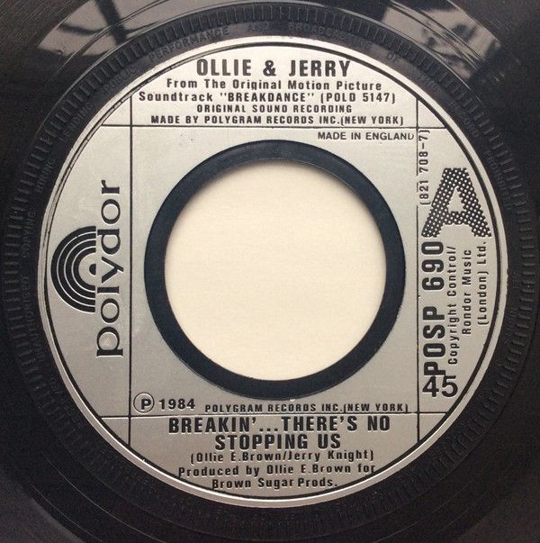 【中古】英7” Ollie & Jerry Breakin...Theres No Stopping Us POSP690 Polydor /00080