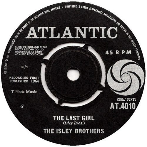 楽天レコードシティ 楽天市場店【中古】英7” Isley Brothers The Last Girl / Looking For A Love AT4010 Atlantic /00080