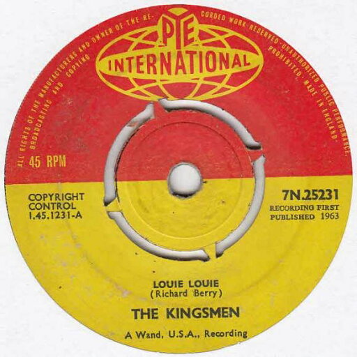 【中古】英7” Kingsmen Louie Louie 7N25231 PYE International /00080 【中古】英7” Kingsmen Louie Louie 7N25231 PYE International /00080