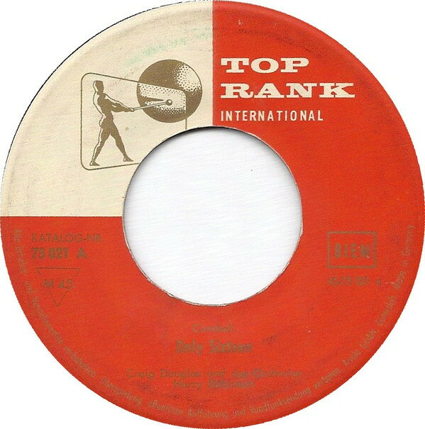 Artist Name: Q - 【中古】7” Craig Douglas Only Sixteen 75021 Top Rank Internation /00080