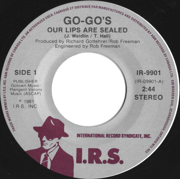 【中古】7” Go-Gos Our Lips Are Sealed IR9901 /00080