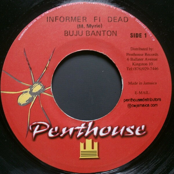 7” Buju Banton Informer Fi Dead NONE Penthouse Records /00080