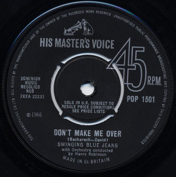 【中古】英7” Swinging Blue Jeans Dont Make Me Over POP1501 His Masters Voice /00080