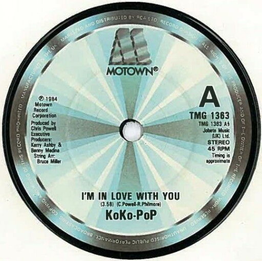 【中古】英7” KoKo-PoP Im In Love With You TMG1363 Motown /00080 【中古】英7” KoKo-PoP Im In Love With You TMG1363 Motown /00080