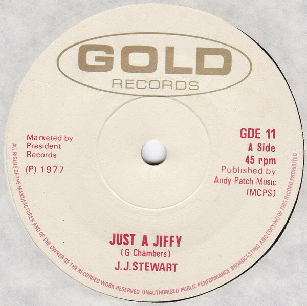 【中古】英7” J.J. Stewart Just a Jiffy GDE11 Gold Records /00080