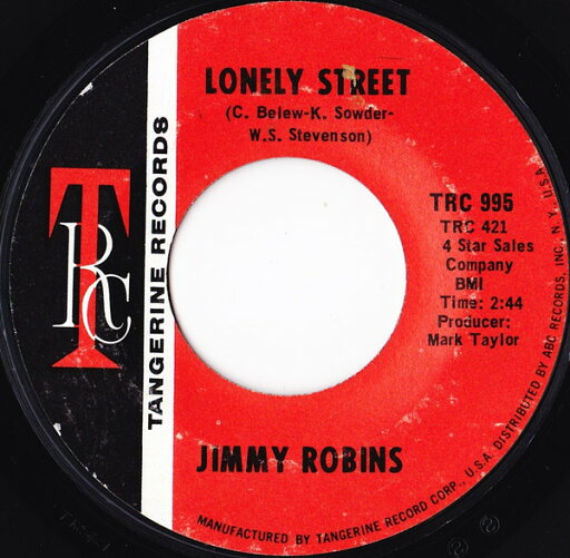 【中古】米7” Jimmy Robins Lonely Street TRC995 Tangerine Records /00080 【中古】米7” Jimmy Robins Lonely Street TRC995 Tangerine Records /00080