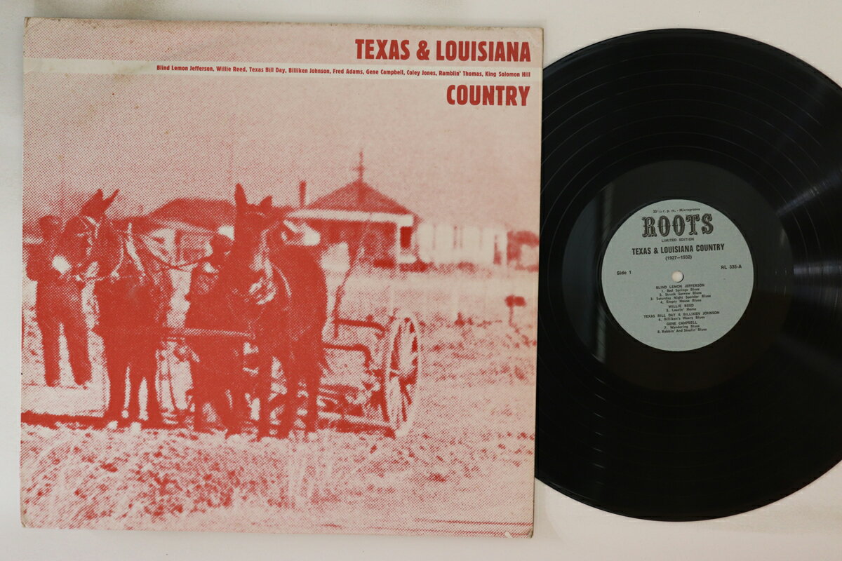 【中古】英LP Various Texas & Louisiana Country RL335 ROOTS /00260(2)
