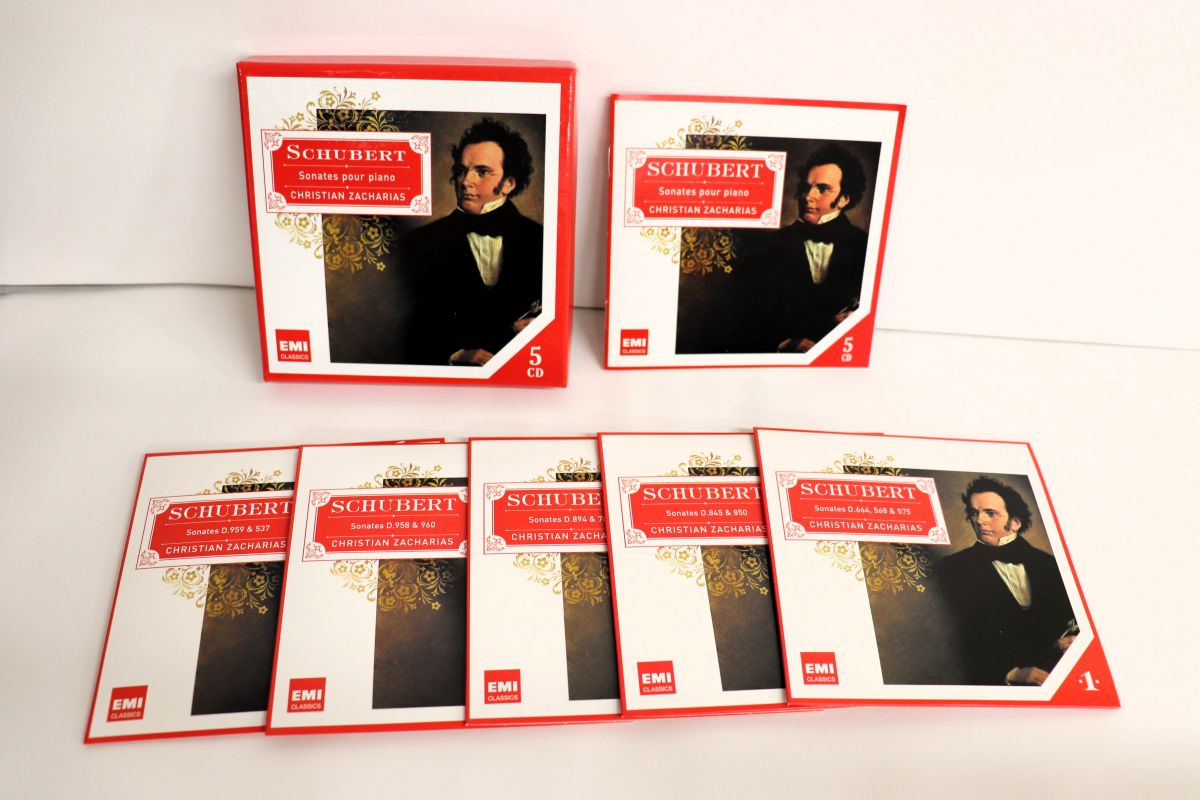 【中古】欧5discs CD Christian Zacharias Schubert: Sonates Pour Piano 5099908339126 WARNER CLASSICS /00180
