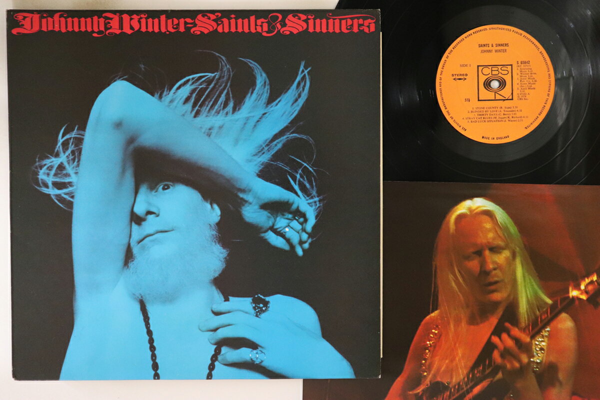 【中古】英LP Johnny Winter Saints & Sinners S65842 CBS /00260
