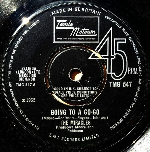 【中古】英7” Miracles Going To A Go-Go TMG547 Tamla Motown /00080 【中古】英7” Miracles Going To A Go-Go TMG547 Tamla Motown /00080
