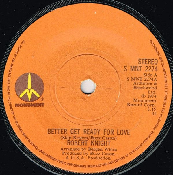 【中古】英7” Robert Knight Better Get Ready For Love SMNT2274 Monument /00080