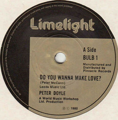 【中古】英7” Peter Doyle Do You Wanna Make Love? BULB1 Limelight /00080 【中古】英7” Peter Doyle Do You Wanna Make Love? BULB1 Limelight /00080
