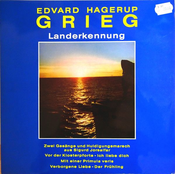 【中古】独LP Edvard Grieg Landerkennung G40101 Garnet /00260