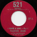 【中古】米7” Valentine Adams & The Hootenan I Found A Love 1001 521 Records /00080