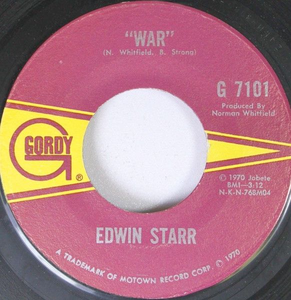 【中古】米7” Edwin Starr War / He Who Picks A Rose G7101 Gordy /00080