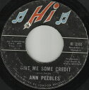 【中古】米7” Ann Peebles Give Me Some Credit / Solid Foundation HI2165 Hi Records /00080