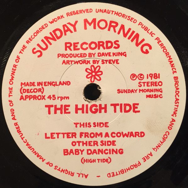 【中古】英7” High Tide Baby Dancing NONE Sunday Morning Recor /00080