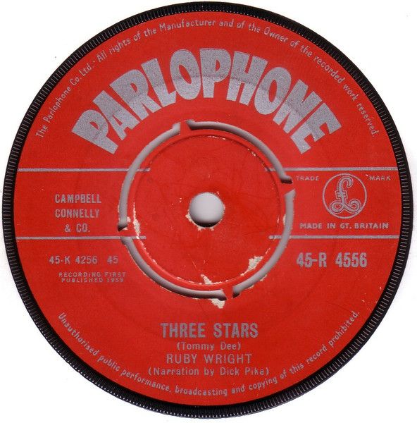 英7” Ruby Wright Three Stars 45R4556 Parlophone /00080