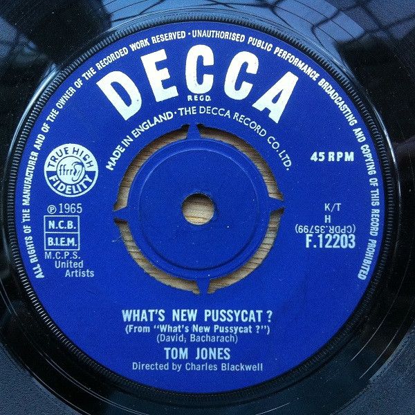【中古】英7” Tom Jones Whats New Pussycat? F12203 Decca /00080