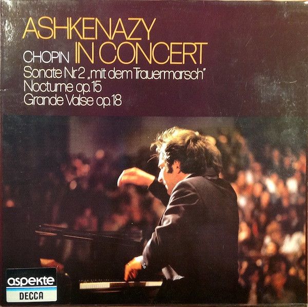 【中古】独LP Vladimir Ashkenazy Ashkenazy In Concert: Chopin 641715 DECCA /00400