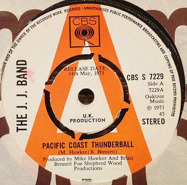 【中古】英7” J.J. Band Pacific Coast Thunderball CBSS7229 CBS /00080
