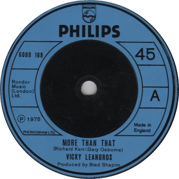 【中古】英7” Vicky Leandros More Than That 6000169 Philips /00080(2)