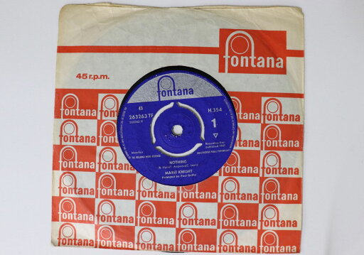 【中古】英7” Marie Knight Nothing / Come Tomorrow 263263TF FONTANA /00080 【中古】英7” Marie Knight Nothing / Come Tomorrow 263263TF FONTANA /00080