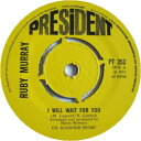 【中古】7” Ruby Murray I Will Wait For You / Away From You PT353 President UK Vinyl ...