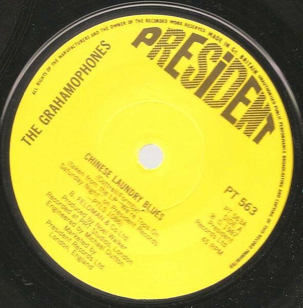 【中古】英7” Grahamophones Chinese Laundry Blues PT563 President Records /00080
