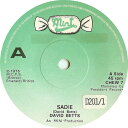 【中古】英7” David Betts Sadie CHEW7 MINT RECORDS /00080