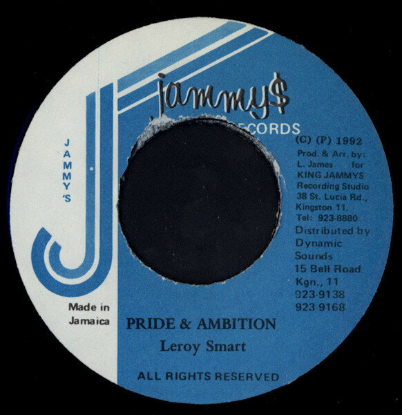 【中古】ジャマイカ7” Leroy Smart Pride &amp; Ambition NONE Jammys Records /00080