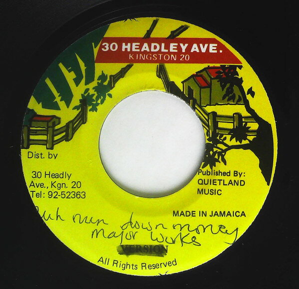 【中古】7” Major Worries Nuh Run Down Money NONE 30 Headley Ave. /00080