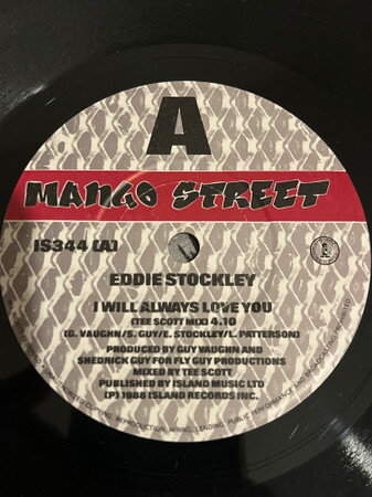 【中古】7” Eddie Stockley I Will Always Love You IS344 Mango Street /00080