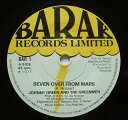 【中古】7” Johnny Green & The Greenmen Seven Over BAR1 Barak Records Limited UK Viny...