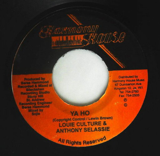 【中古】ジャマイカ7” Louie Culture & Anthony Selass Ya Ho NONE Harmony House /00080 【中古】ジャマイカ7” Louie Culture & Anthony Selass Ya Ho NONE Harmony House /00080