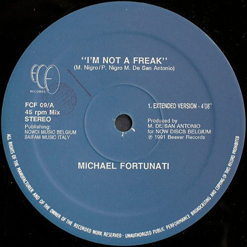 【中古】伊LP Michael Fortunati Im Not A Freak FCF09 FCF /00260
