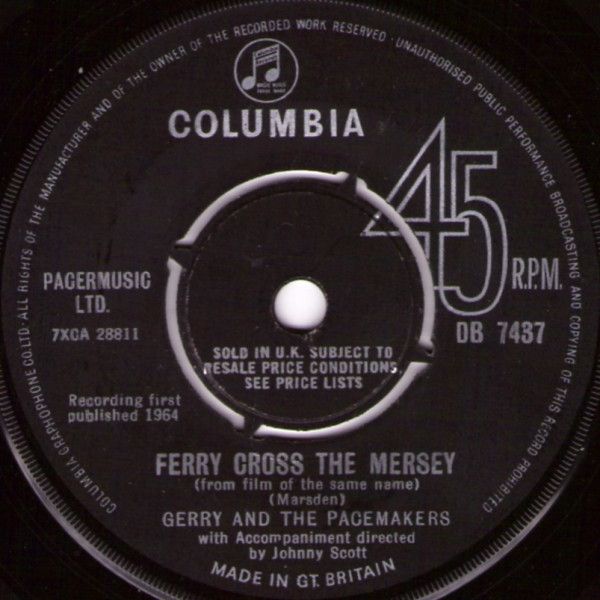 쥳ɥƥ ŷԾŹ㤨֡š۱7 Gerry & The Pacemakers Ferry Cross The Mersey DB7437 Columbia /00080פβǤʤ1,306ߤˤʤޤ