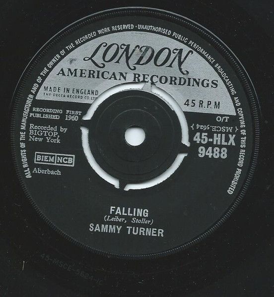 【中古】7” Sammy Turner Falling / Raincoat In The River 45HLX9488 London UK Vinyl /00080