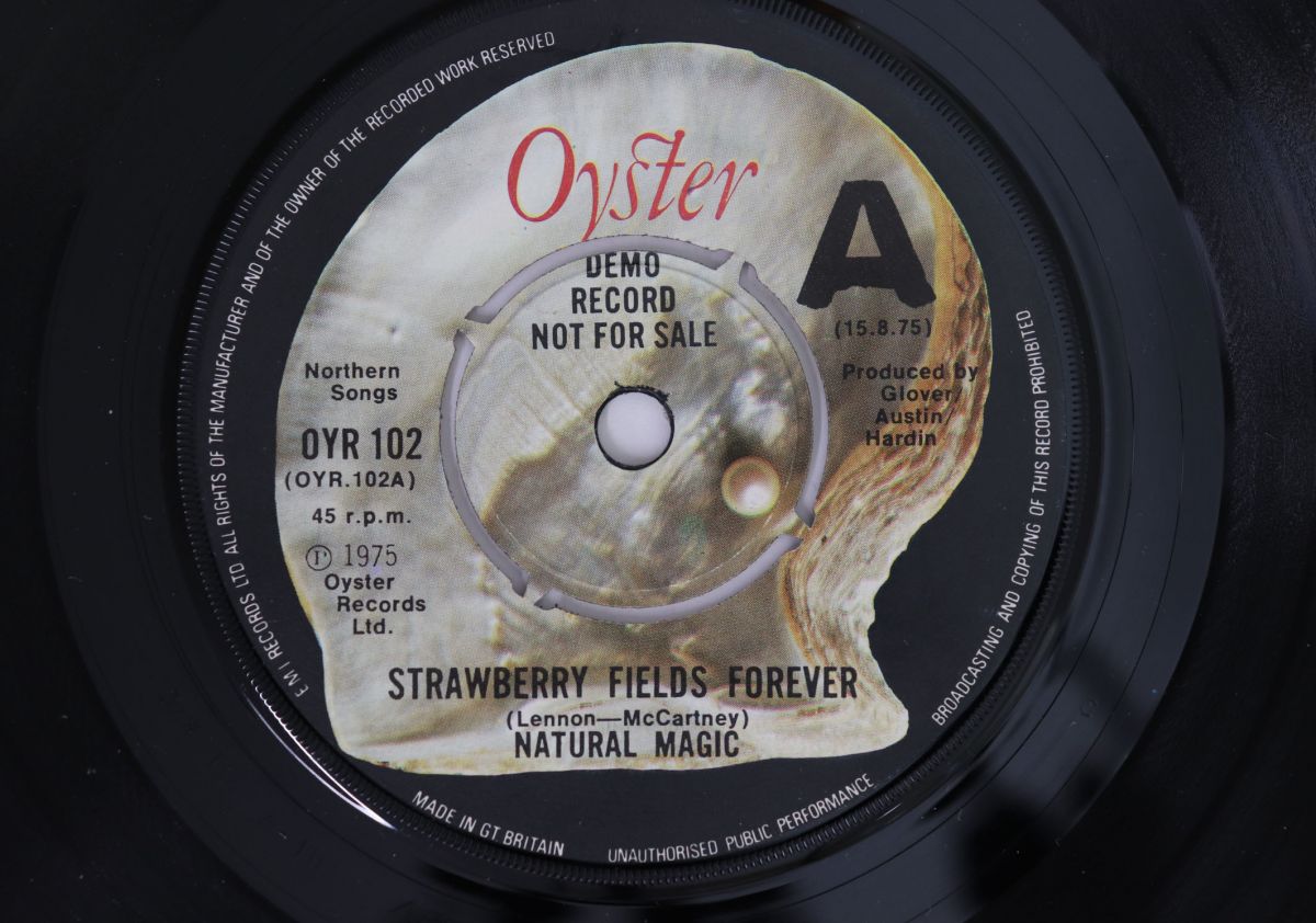 【中古】7” Natural Magic Strawberry Fields Forever OYR102PROMO OYSTER UK Vinyl プロモ /00080
