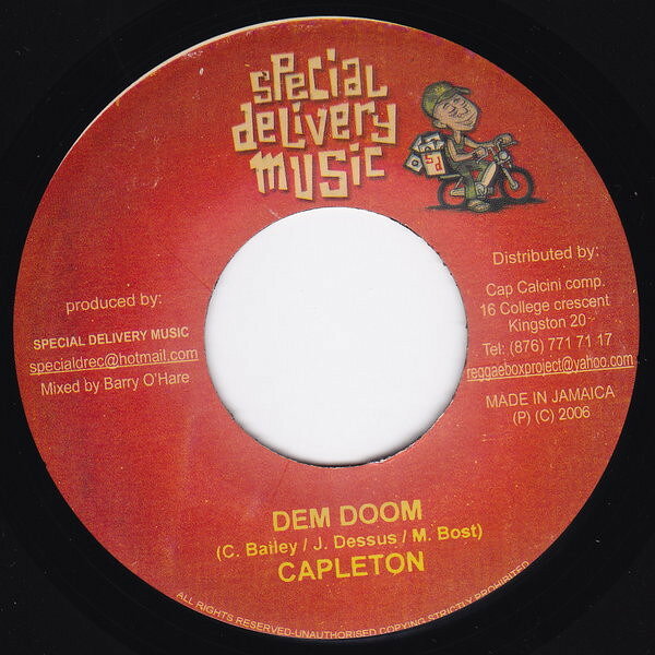 ジャマイカ7” Capleton Dem Doom NONE Special Delivery Mus /00080