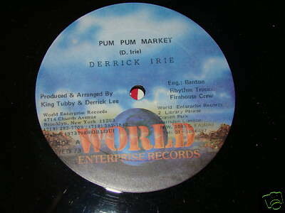 Artist Name: R - 【中古】米12” Derrick Irie Pum Pum Market WED73 World Enterprise Rec /00250