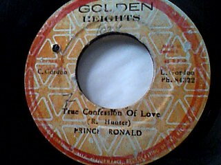 【中古】7” Prince Ronald Hunter True Confession Of Love NONE Golden Heights /00080