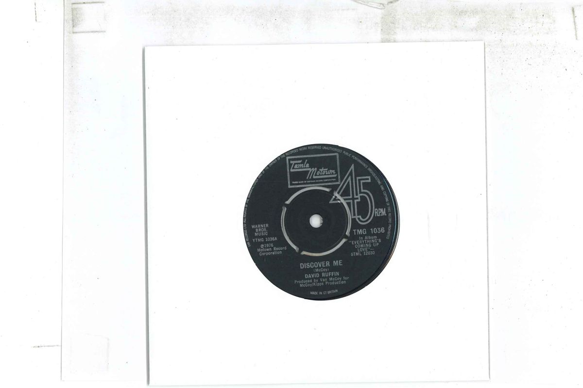 【中古】7” David Ruffin Discover Me / Smiling Faces TMG1036 TAMLA MOTOWN UK Vinyl プロモ /00080
