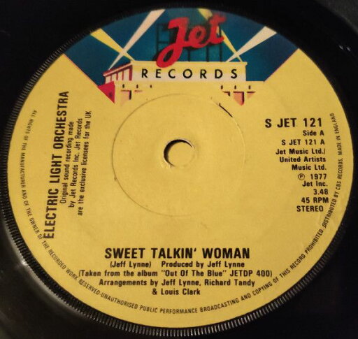 【中古】アイルランド7” Electric Light Orchestra Sweet Talkin Woman SJet121 Jet Records /00080 【中古】アイルランド7” Electric Light Orchestra Sweet Talkin Woman SJet121 Jet Records /00080