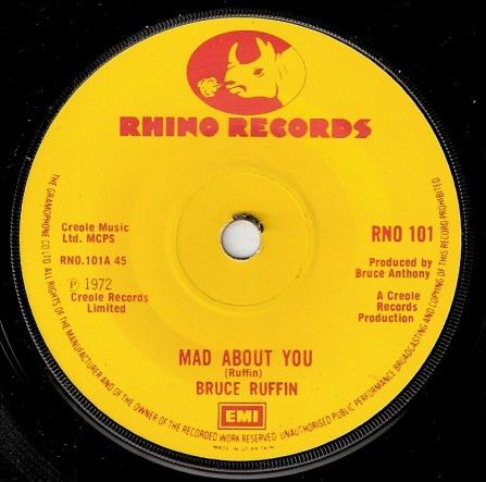 【中古】英7” Bruce Ruffin Mad About You RNO101 Rhino Records /00080