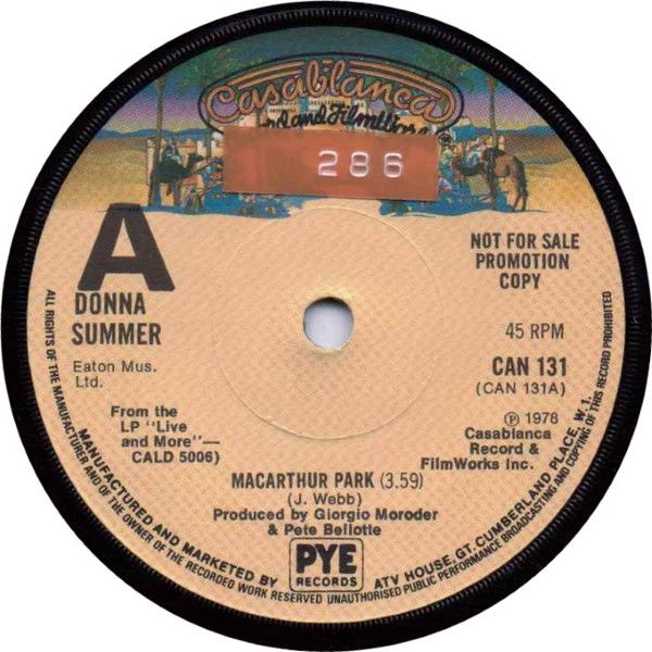 쥳ɥƥ ŷԾŹ㤨֡š۱7 Donna Summer MacArthur Park CAN131PROMO Casablanca ץ /00080פβǤʤ2,453ߤˤʤޤ