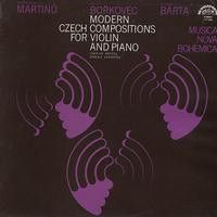 チェコスロバキアLP Bohuslav Martin? / Pavel Bo?ko Modern Czech Compositions For Violin And Piano 1111616 Supraphon /00260