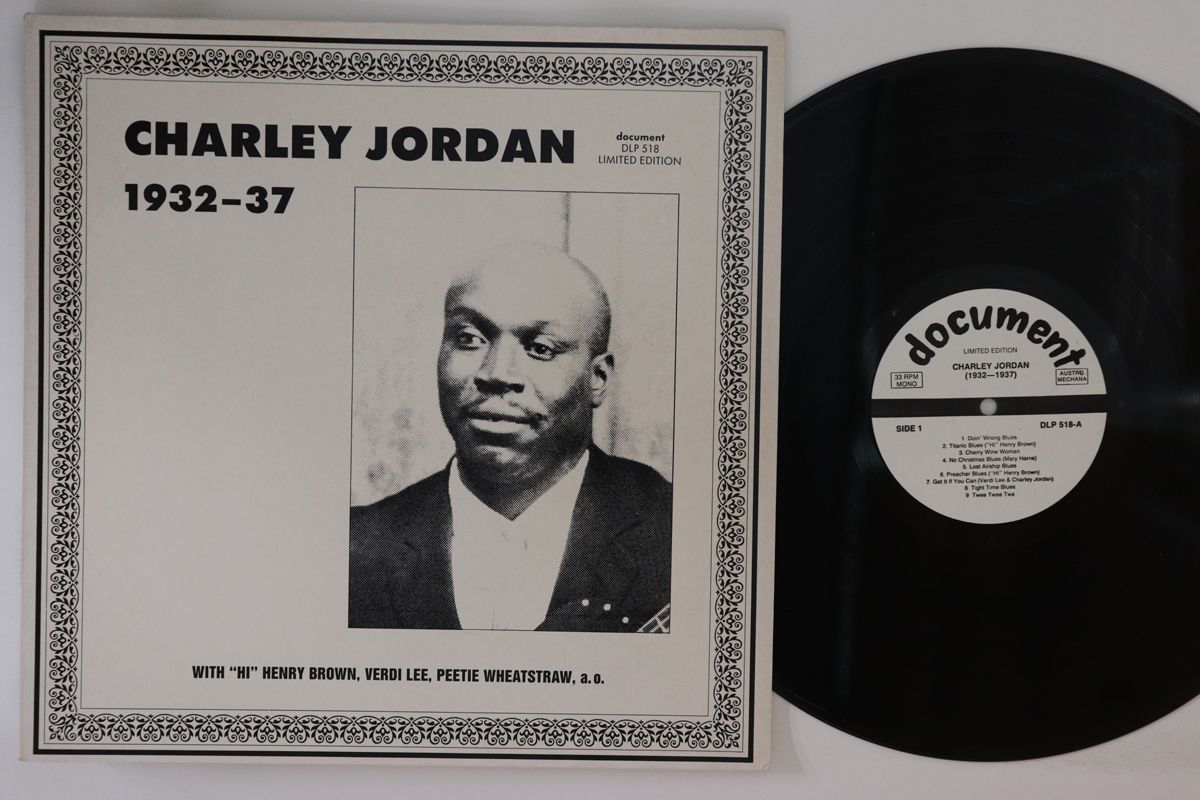 【中古】オーストリアLP Charley Jordan 1932-37 DLP518 DOCUMENT /00260